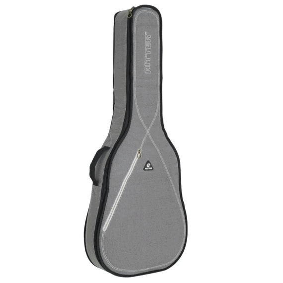RITTER RGS3-L/SGL Чехол для электрогитары Les Paul, защитное уплотнение 10мм+5мм, цвет стальной SGL