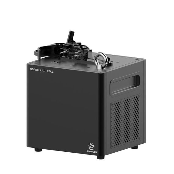 SHOWVEN Mini Sparkular Waterfall Генераторы холодных искр,Мощность 200Вт Сеть - 220В Максимальное время непрерывной работы без паузы (остановки) - 4мин Высота падающих искр 1-4м Температура эксплуатации от -10*C до +50*C Длина/ширина/высота, см - 15,0х16,