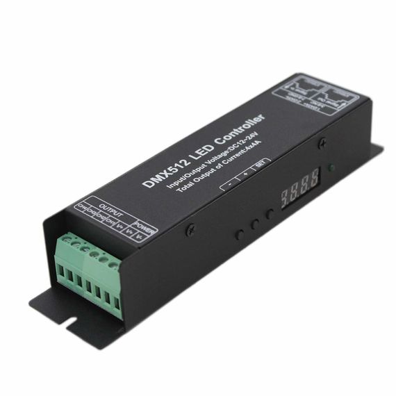 JOYYLIGHT 4 Channel 4x4A 192W Digital Display DMX Decoder DMX512 контроллер для светодиодных лент