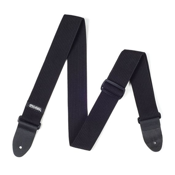 DUNLOP D27-01BK Ribbed Ремень для гитары, хлопок, черный,