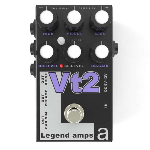 AMT Vt-2 Legend amps Guitar preamp (VHT Emulates 2) Педаль гитарная