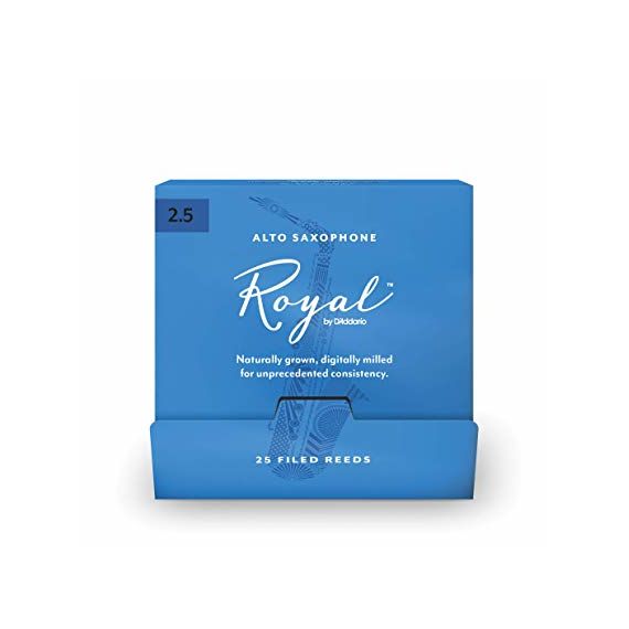 RJB0125-B25 Rico Royal Трости для саксофона альт, размер 2.5,  в индивидуальной упаковке, Rico