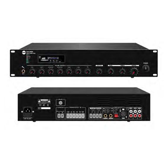 CMX AUDIO EA-240A Микшер усилитель 240ватт, Mp3, SD, FM тюнер, Bluetooth, 3 Mic, 2 Aux, 70V/100V/4-1