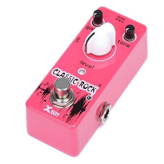 XVIVE V1 Classic Rock Педаль эффектов гитариста, металлический мини-корпус, 9В
