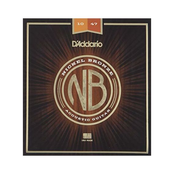 D'ADDARIO NB1047 Nickel Bronze Комплект струн для акустической гитары, Extra Light, 10-47