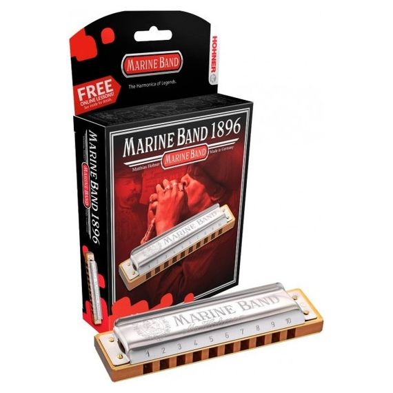 HOHNER Marine Band 1896/20 C (M189693X),губная гармошка - Richter Classic. Доступ на 30 дней к беспл