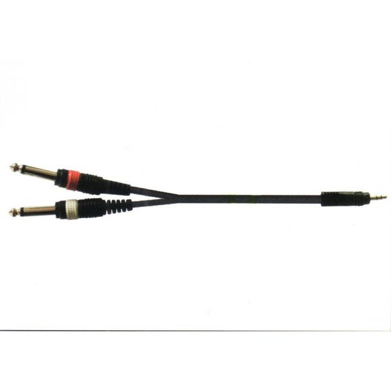 TRUE MAGIC TLC173/1.5m Кабель инсертный Mini Jack 3.5 stereo - 2* 1/4 Jack mono  silicon