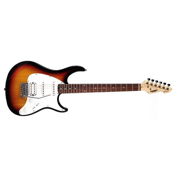 PEAVEY Raptor Plus Sunburst Электрогитара, stratocaster, корпус: липа, гриф: клён, накладка:  палисандр, 22 лада, регуляторы: 1 тон, 1 громкость, 5-позиционный переключатель, цвет Sunburst
