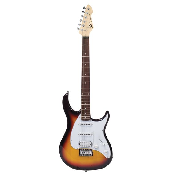 PEAVEY Raptor Plus Sunburst Электрогитара, stratocaster, корпус: липа, гриф: клён, накладка:  палисандр, 22 лада, регуляторы: 1 тон, 1 громкость, 5-позиционный переключатель, цвет Sunburst