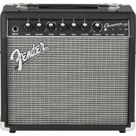 FENDER CHAMPION 20 усилитель для электрогитары комбо, мощность 20 Ватт, 1х8``, эффекты: Reverb, Delay/Echo, Chorus, Tremolo, Vibratone и др.