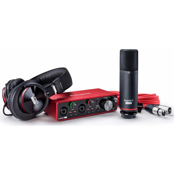 FOCUSRITE SCARLETT 2I2 STUDIO 3RD GEN студийный комплект (Scarlett 2i2 3rd Gen, наушники, микрофон,