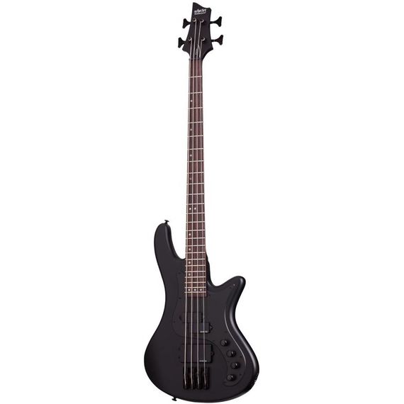 SCHECTER STILETTO STEALTH-4 SBK Бас гитара четырехструнная, крепление грифа: на болтах, материал кор