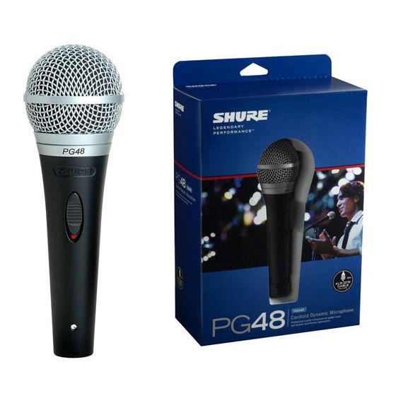 SHURE PG48-QTR кардиоидный вокальный микрофон c выключателем, с кабелем XLR -1/4', изображение 2