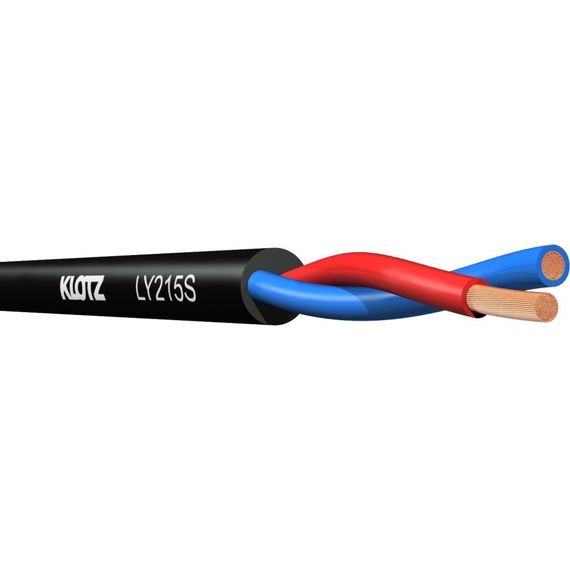 KLOTZ LY225S Кабель акустический, биаксиальный 2х2.5 мм, витая медь 50 x 0.25мм.Оболочка: ПВХ.