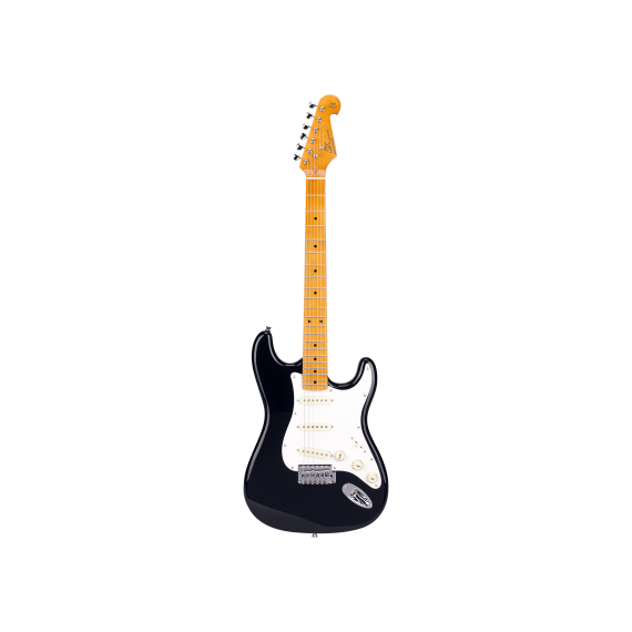SX SST57+/BK Электрогитара, stratocaster, корпус: ольха, гриф: клён, накладка: клён, 21 лад,