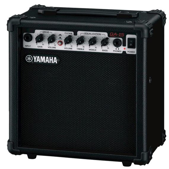 YAMAHA GA15 гитарный усилитель 15 Вт, 1х6.5``, 2 канала Clean/Drive, выход на наушники