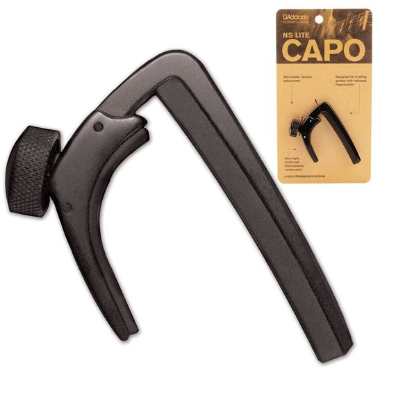 PLANET WAVES PW-CP-07 NS Capo Lite Каподастр для гитары, черный