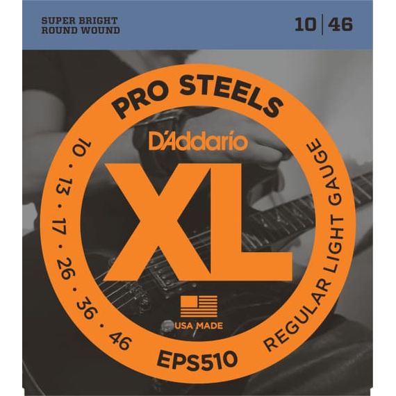 D'ADDARIO EPS510 НАБОР струн для электрической гитары, сталь,   REG LITE