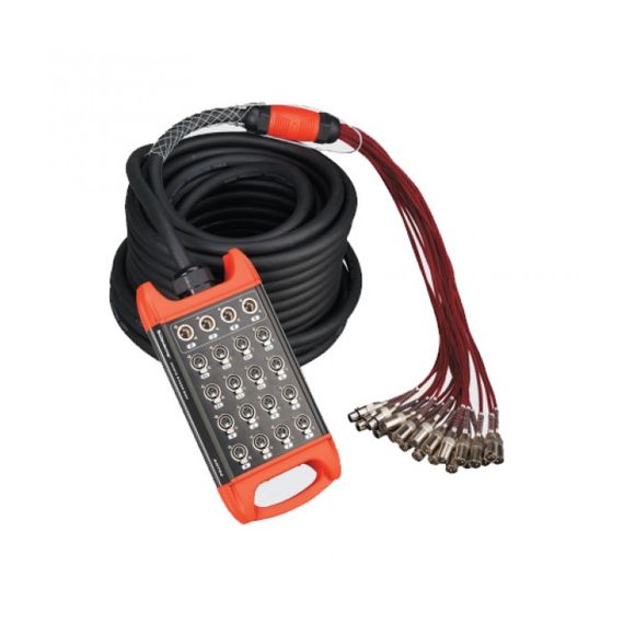 SOUNDKING BCB409-30m Мультикор Сценическая коммутационная коробка 32хXLR входа + 8хXLR выходов