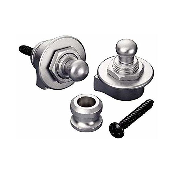SCHALLER 14010101 (445) Security Lock крепление для ремня с блокировкой для гитары (пара),  покрытие Никель, вес 22 гр