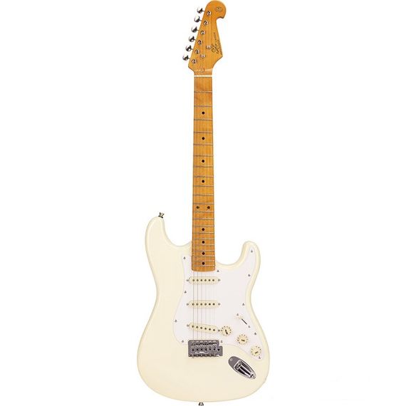 SX SST57+/VWH Электрогитара, stratocaster, корпус: ольха, гриф: клён, накладка: клён, 21 лад,