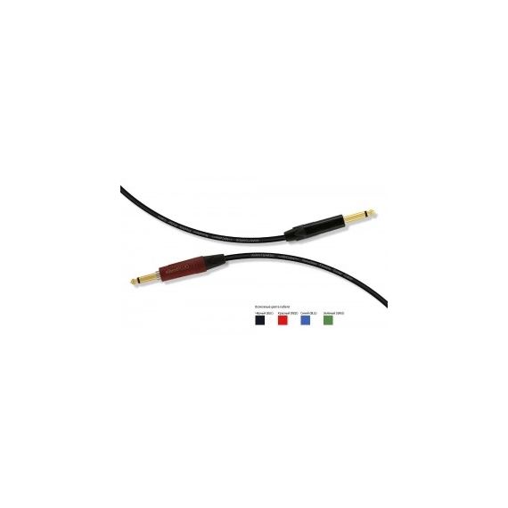 MrCable AGS-03-VR-CRYSTAL-SILENT (COLOR) кабель соед. аудио, Jack 1/4" CRYSTAL  Jack 1/4" SILEN
