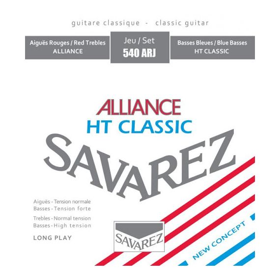 SAVAREZ 540 ARJ (24-27-33-29-35-44) Струны д/классических гитар ALLIANCE HT CLASSIC смешанного натяжения.