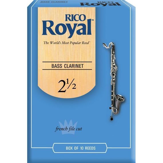 REB1025 Rico Royal Трости для кларнета бас, размер 2.5, Rico