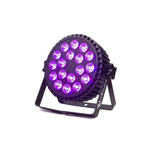 ART WIZARD PL-356 СВЕТОДИОДНЫЙ ПРОЖЕКТОР 18PCS 6 IN 1,LED: 18 диодов по 18 Вт RGBWAUV 6в1