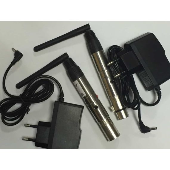 LED STAR WDMX 2.4G Комплект для беспроводной передачи сигнала DMX512, XLR приемник + XLR передатчик.