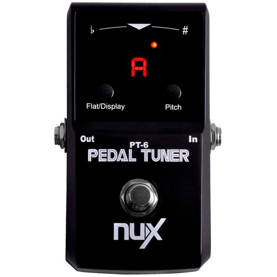 NUX PT6 Тюнер педальный с дисплеем хроматический