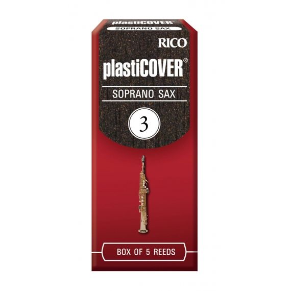 RICO RRP05SSX300 Plasticover Трости для саксофона сопрано, размер 3.0, 5шт в упаковке