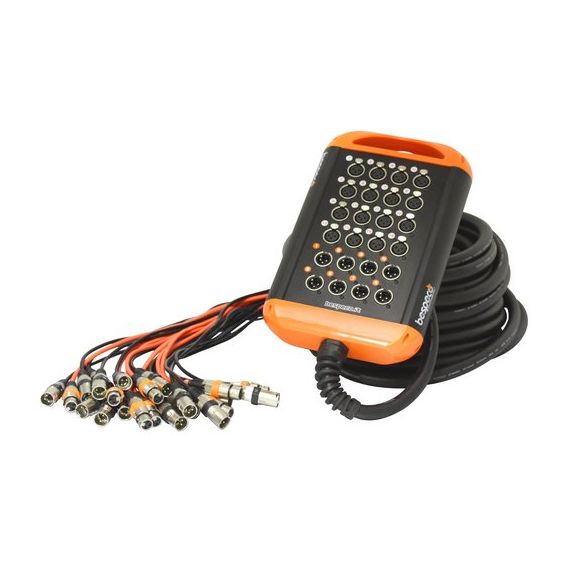BESPECO XTRA1608L30 Мультикор 30 метров (кабель CVM), 16 входов (XLR F), 8 выхода (XLR M)