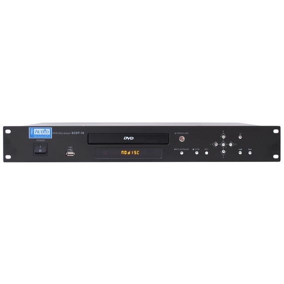 PROAUDIO SCDT-16 DVD-проигрыватель, поддерживает форматы mp3, DVD/CD, USB. Видеовыходы - композитный
