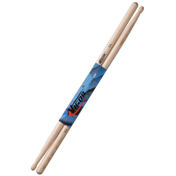 VIGOR 5A Палочки барабанные ДУБ, диаметр 15 мм, длина 406 мм, наконечник Oval