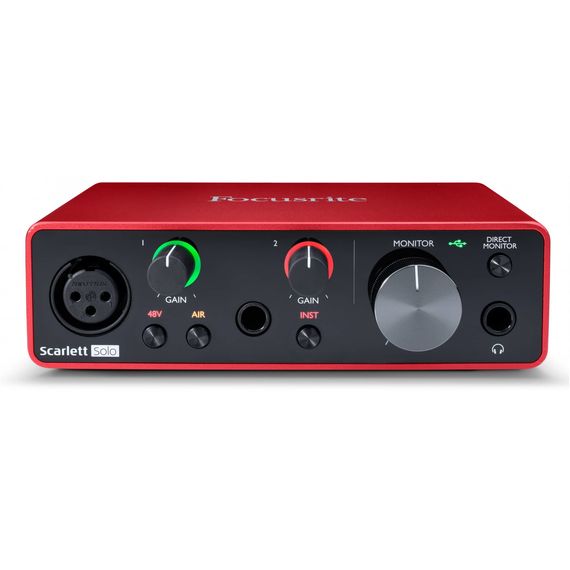 FOCUSRITE SCARLETT SOLO 3RD GEN аудио интерфейс USB, 2 входа/2 выхода