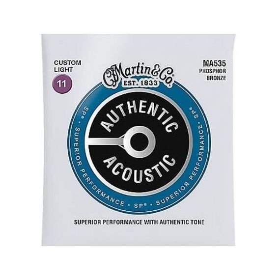 MARTIN MA535 AUTHENTIC НАБОР 6 СТРУН для гитары Акустик, Фосфор-Бронза, 011-052