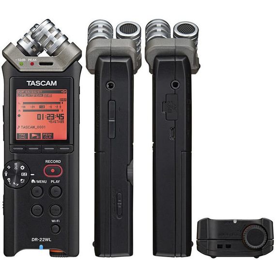 TASCAM DR-22WL Ручной рекордер WAV/MP3 с беспроводным WiFi управлением