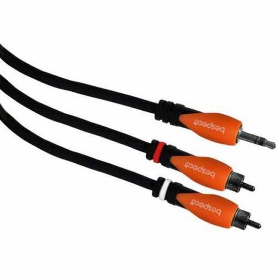 BESPECO SLYMSR300 Кабель готовый серии "SILOS", JACK stereo 3,5mm - 2 x RCA male, длина 3 м