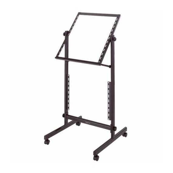 BESPECO Rack M-128 Стойка рэковая 12U+8U из стали с колесиками. Высота 130 см, ширина 54 см, глубина