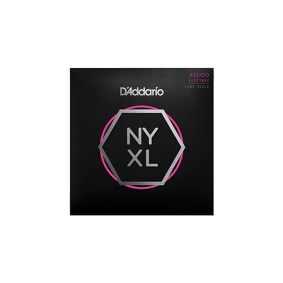 D'ADDARIO NYXL45100 NYXL Комплект струн для бас-гитары, Long Scale, Regular Light, 45-100