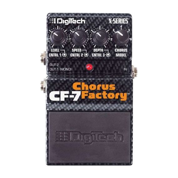 DIGITECH X-SERIES® CF7 CHORUS FACTORY PEDAL Моделирующая педаль эффектов типа 'хорус/фленджер'