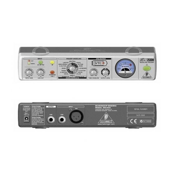 BEHRINGER MIC800-EU Предусилитель микрофонный с лимитером, из серии MINI MIC800-EU
