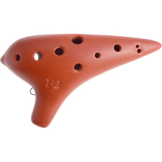 KARL SCHWARZ Окарина OCARINAS-NATURE "F", из глины, дерев. структура, чехол