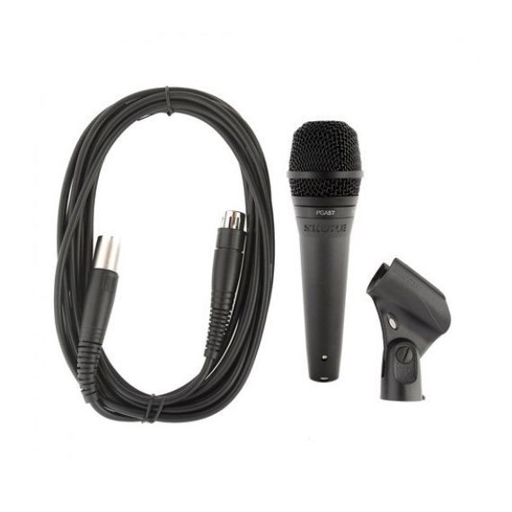 SHURE PGA57-XLR Кардиоидный инструментальный микрофон c выключателем, с кабелем XLR, изображение 2