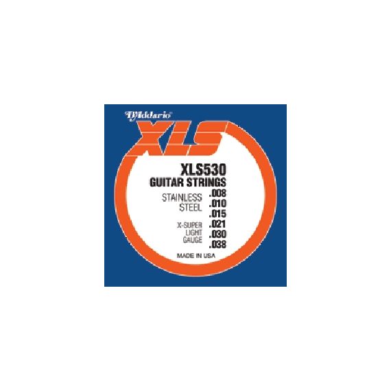 D'ADDARIO XLS530 Набор 6 струн для гитары электро сталь нерж. 008-039