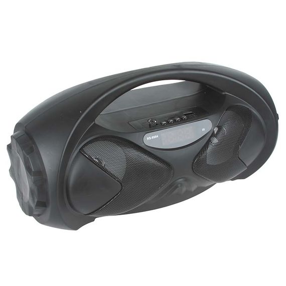 ELTRONIC RS8884ch Акустическая система Bluetooth/USB/MicroSD/FM/LED/TWS/дисплей (черная),Внешний накопитель - Aux  Звук: Мощность 2x5W Громкость 92dB Частотный диапазон 150Hz-18KHz  Питание: - 3.7V - Встроенный аккумулятор 1200mH (до 5 часов работы)