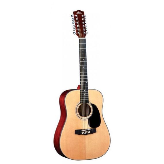 FINA GUITARS FD-802-12 Гитара акустическая "Dreadnought" 12-ти струнная, в/дека - ель, н/дека и обеч