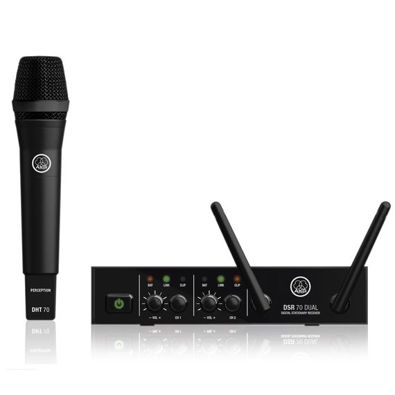 AKG DMS70 D Vocal Set - цифровая радиосистема с ручным передатчиком (капсюль P5) и возможностью ра