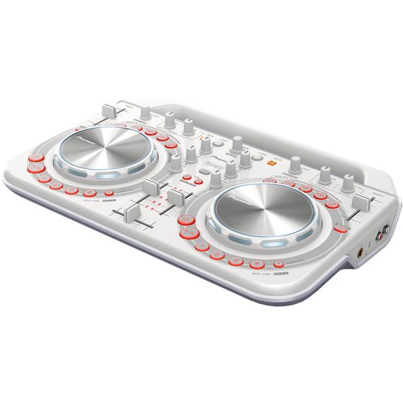 PIONEER DDJ-WEGO2-W Компактный MIDI контроллер 2+2 канальный, док для iPad